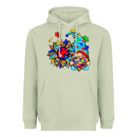 Matcha autism sunflower gnome Heavyweight Hoodie - Zillion Design Studio