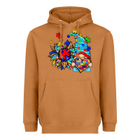 Meerkat autism sunflower gnome Heavyweight Hoodie - Zillion Design Studio