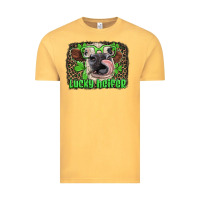 Vintage Mustard lucky heifer with glasses st patricks Vintage Tee - Artiststas