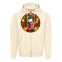Sandshell Santa Stocking Christmas Zipper Hoodie - RanaPortraitStore