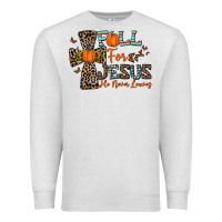 Oatmeal Heather fall for jesus he never leaves Premium Sweatshirt - CowhideDigitalArt