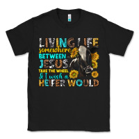 Black living life somewhere between jesus Classic Tee - texasbilliewilder