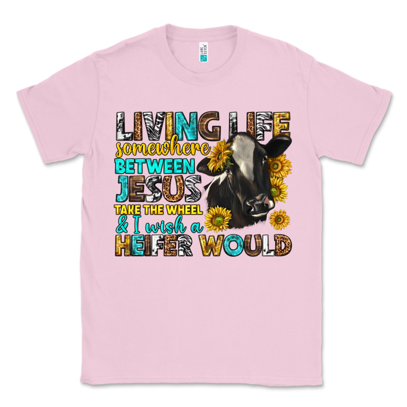 Living Life Somewhere Between Jesus Classic Tee by texasbilliewilder | Teevron