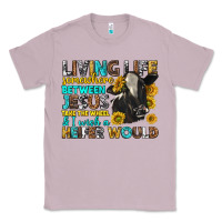 Lilac living life somewhere between jesus Classic Tee - texasbilliewilder