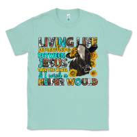 Seafoam living life somewhere between jesus Classic Tee - texasbilliewilder