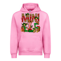Fuchsia Pink Christmas mini Elf Urban Hoodie - NancyCooperArtShop
