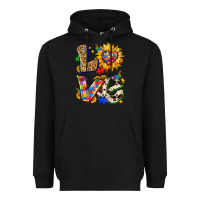 Black autism love Heavyweight Hoodie - Zillion Design Studio