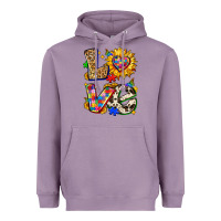 Lavender autism love Heavyweight Hoodie - Zillion Design Studio
