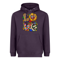 Plum autism love Heavyweight Hoodie - Zillion Design Studio