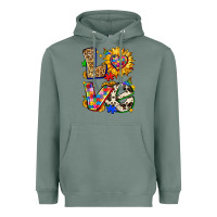 Sage autism love Heavyweight Hoodie - Zillion Design Studio