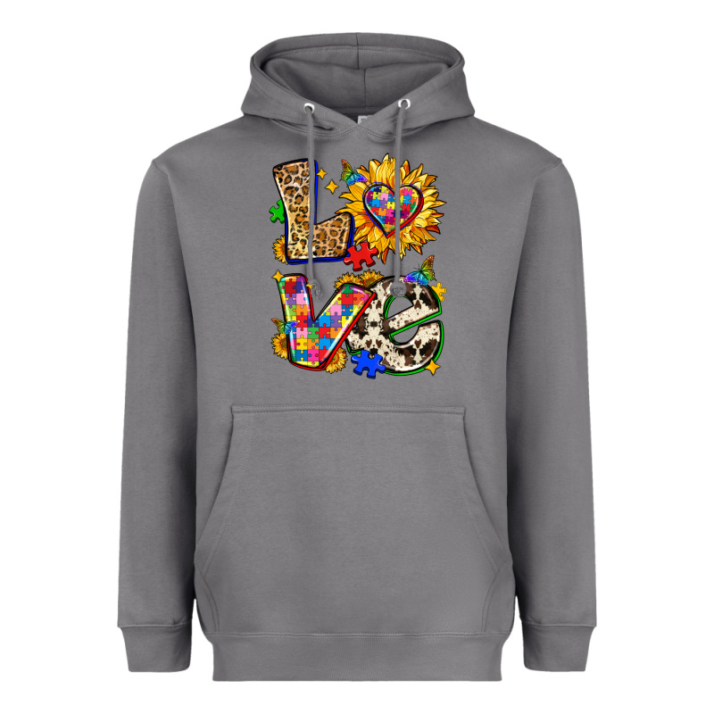 Autism Love Heavyweight Hoodie by Zillion Design Studio | Teevron