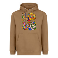 Toasted Coconut autism love Heavyweight Hoodie - Zillion Design Studio