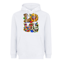 White autism love Heavyweight Hoodie - Zillion Design Studio