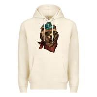 Tofu bear cowboy Premium Hoodie - NancyCooperArtShop