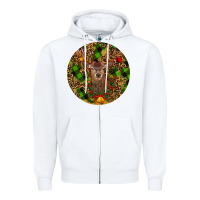 White Christmas Reindeer Zipper Hoodie - RanaPortraitStore