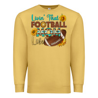 Antique Gold livin' that football mom life Premium Sweatshirt - HRA Design Shop