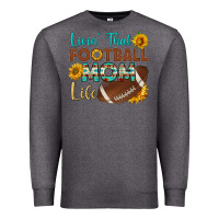 Charcoal Heather livin' that football mom life Premium Sweatshirt - HRA Design Shop