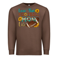Chestnut livin' that football mom life Premium Sweatshirt - HRA Design Shop