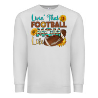 Dove Grey livin' that football mom life Premium Sweatshirt - HRA Design Shop