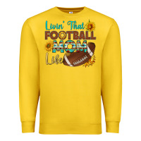 Lemon livin' that football mom life Premium Sweatshirt - HRA Design Shop