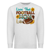 Oatmeal Heather livin' that football mom life Premium Sweatshirt - HRA Design Shop