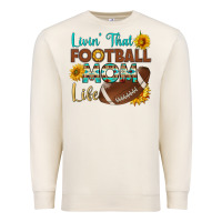 Sandshell livin' that football mom life Premium Sweatshirt - HRA Design Shop