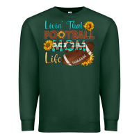 Sports Green livin' that football mom life Premium Sweatshirt - HRA Design Shop