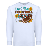 White livin' that football mom life Premium Sweatshirt - HRA Design Shop