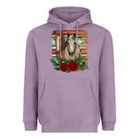 Lavender horses with roses Heavyweight Hoodie - RanaPortraitStore