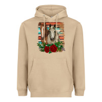 Mushroom horses with roses Heavyweight Hoodie - RanaPortraitStore