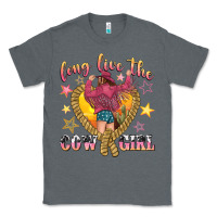 Charcoal Heather long live the cowgirl Classic Tee - texasbilliewilder