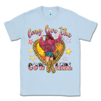 Dusty Blue long live the cowgirl Classic Tee - texasbilliewilder