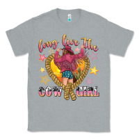 Heather Grey long live the cowgirl Classic Tee - texasbilliewilder
