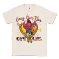 Natural long live the cowgirl Classic Tee - texasbilliewilder