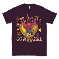 Plum long live the cowgirl Classic Tee - texasbilliewilder