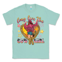 Seafoam long live the cowgirl Classic Tee - texasbilliewilder