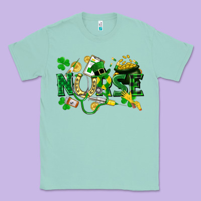 Nurse St Patrick Classic Tee Designed By Fadigitalartstudio