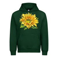 Forest Green starburst greenburst sunflower Urban Hoodie - LillyAllenDesigns