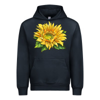 Navy starburst greenburst sunflower Urban Hoodie - LillyAllenDesigns