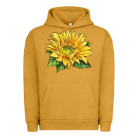 Pigment Peanut Butter starburst greenburst sunflower Urban Hoodie - LillyAllenDesigns