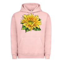Pigment Salmon starburst greenburst sunflower Urban Hoodie - LillyAllenDesigns