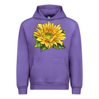 Tulip starburst greenburst sunflower Urban Hoodie - LillyAllenDesigns