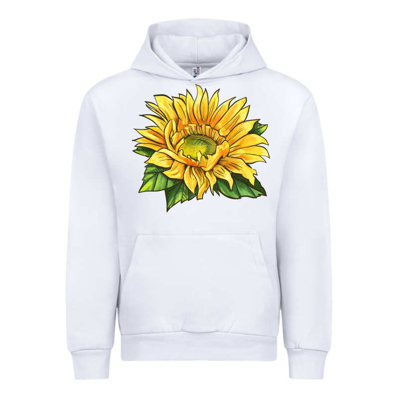 Starburst Greenburst Sunflower Urban Hoodie by LillyAllenDesigns | Teevron