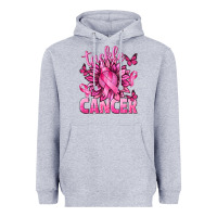 Heather Grey Tackle Cancer with Sunflower Heavyweight Hoodie - texasbilliewilder