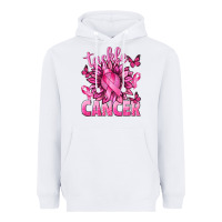 White Tackle Cancer with Sunflower Heavyweight Hoodie - texasbilliewilder