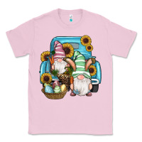 Bubblegum Pink Easter Gnomes Egg Sunflowers Truck Classic Tee - RanaPortraitStore