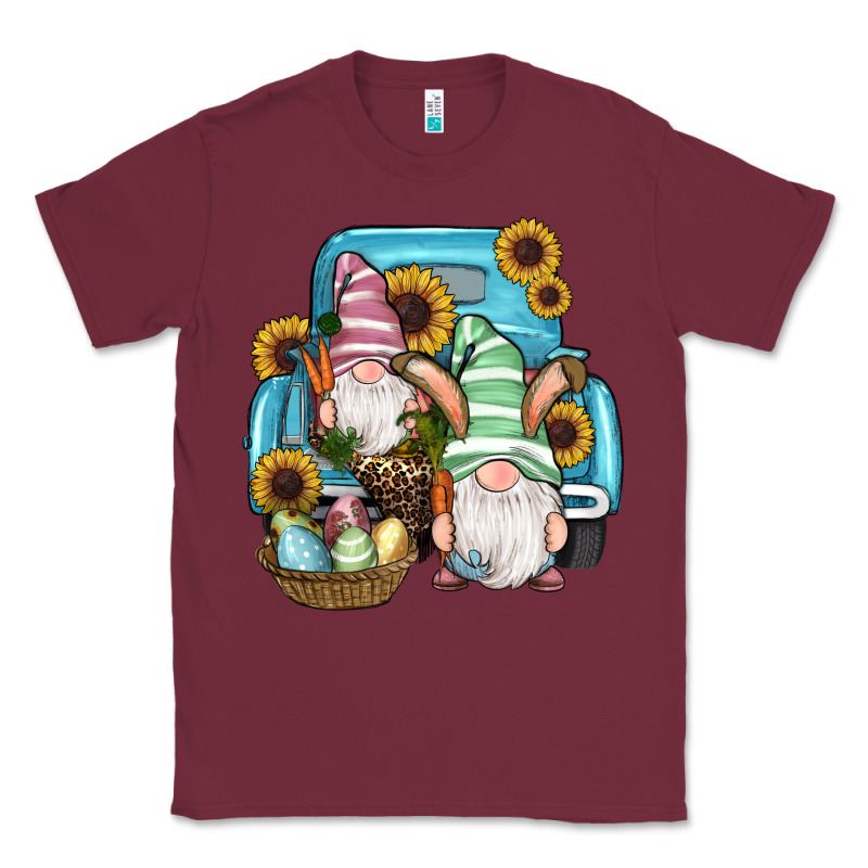Easter Gnomes Egg Sunflowers Truck Classic Tee by RanaPortraitStore | Teevron