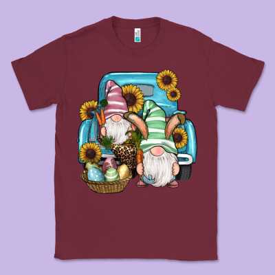 Easter Gnomes Egg Sunflowers Truck Classic Tee Designed By Ranaportraitstore