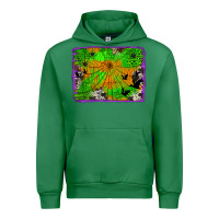 Emerald leopard cowhide halloween background Urban Hoodie - Jasminsmagicworld