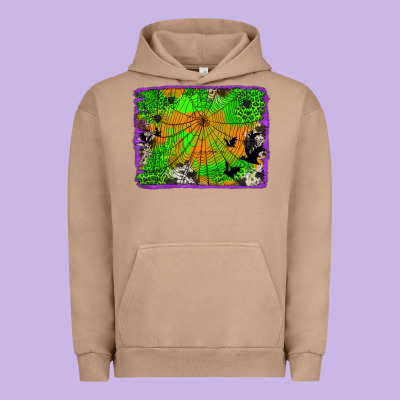 Leopard Cowhide Halloween Background Urban Hoodie Designed By Jasminsmagicworld